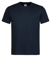 Koszulki męskie - Ciemny Granatowy Bawełniany T-Shirt Męski Bez Nadruku STEDMAN Koszulka, Krótki Rękaw, Basic, U-neck - Stedman - miniaturka - grafika 1