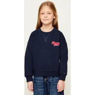 Bluzy dla dziewczynek - Tommy Hilfiger Bluza Loose fit - miniaturka - grafika 1
