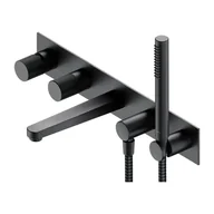Baterie podtynkowe - Omnires Contour Bateria wannowa podtynkowa z zestawem antracyt CT8037/1AT - miniaturka - grafika 1