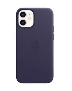 Etui do iPhone 12 mini Leather Case z MagSafe - deep violet - Etui i futerały do telefonów - miniaturka - grafika 1