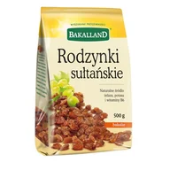 Bakalie - Bakalland RODZYNKI SUŁTAŃSKIE 500G zakupy dla domu i biura 000737 - miniaturka - grafika 1