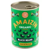 Kasza - Amaizin Fasola czarna w zalewie BIO 400g - Amaizin - miniaturka - grafika 1
