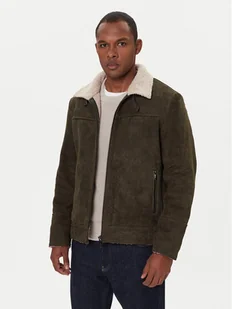 Milestone Kurtka skórzana Camino 531624 21315 Zielony Regular Fit - Kurtki męskie - miniaturka - grafika 1