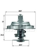 Termostaty - Termostat, płyn chłodzący Mahle TX 25 71D - miniaturka - grafika 1