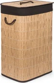 Kosze na bieliznę - G21 kosz na pranie 72 l, rattanowy z brązowym koszem - miniaturka - grafika 1