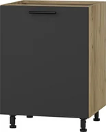 Szafki kuchenne - Szafka kuchenna dolna VENTO D-60/82 front: antracyt - miniaturka - grafika 1