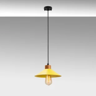 Opviq Żyrandol GMN-00004 1-pkt. drewniany detal żółty - Lampy sufitowe - miniaturka - grafika 2