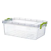 Pudła i pojemniki do przechowywania - Pojemnik do przechowywania 4 l TIM transparentny - miniaturka - grafika 1