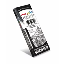 Pentel Cienkopisy kreślarskie czarne Pointliner 5 grubości - Cienkopisy - miniaturka - grafika 1