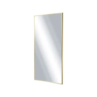 Lustro łazienkowe prostokątne 100x50 cm Excellent Kuadro w ramie złoty szczotkowany DOEX.KU100.050.GB - Lustra - miniaturka - grafika 1