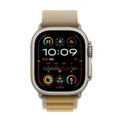 Smartwatch - Apple Watch Ultra 2 GPS + Cellular 49mm Tytan Naturalny Alpine L Beżowy - miniaturka - grafika 1