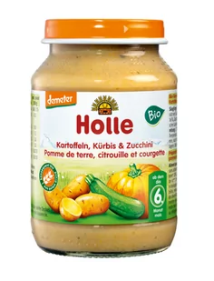 Holle Obiadek dynia - cukinia - ziemniak bez dodatku cukrów bezglutenowy od 6 miesiąca demeter (słoik) 190 g Bio - Dania dla dzieci - miniaturka - grafika 2