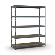 Szafy i regały magazynowe - B2B Partner Regał półkowy 1966 x 1600 x 600 mm, nośność 350 kg 540033 - miniaturka - grafika 1