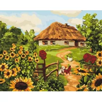 Malowanie po numerach - Ukraińska chatka 40x50 - Ideyka - Malowanie po numerach - miniaturka - grafika 1