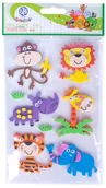 Zabawki kreatywne - Astra Naklejki dekoracyjne zwierzątka 6 szt. - miniaturka - grafika 1