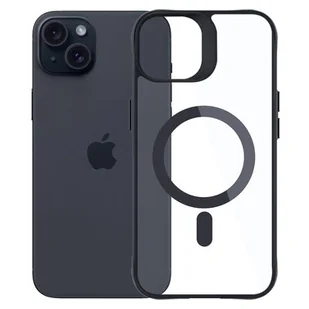Etui XLINE Satin Guardx do Apple iPhone 15 Przezroczysto-czarny | Bezpłatny transport - Etui i futerały do telefonów - miniaturka - grafika 1