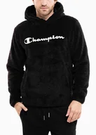 Bluzy męskie - Champion bluza męska z kapturem logo wygodna miękka polar Teddy roz. S - miniaturka - grafika 1