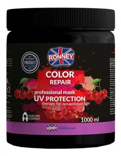 Ronney Color Repair Cherry UV Protection Maska do włosów farbowanych 1000 ml - Maski do włosów - miniaturka - grafika 1