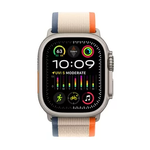 Apple Watch Ultra 2 GPS + Cellular 49mm Tytan Trail S/M Beżowy - Smartwatch - miniaturka - grafika 3