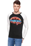 Bluzy męskie - Wrangler, Bluzka męska, Raglan Graphic Tee Jet Set W7B80FKOJ, rozmiar L - miniaturka - grafika 1