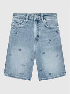 Spodenki męskie - Tommy Hilfiger Szorty jeansowe Modern KB0KB07418 M Niebieski Straight Fit - grafika 1