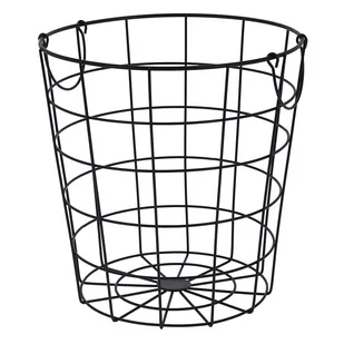 Home Styling Collection Kosz KOSZYK metalowy czarny do przechowywania 730150 - Pudła i pojemniki do przechowywania - miniaturka - grafika 1