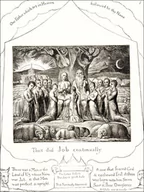 Plakaty - Job and His Family, William Blake - plakat Wymiar do wyboru: 50x70 cm - miniaturka - grafika 1