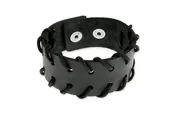 Bransolety męskie - Męska Bransoletka Skórzana Rock Punk Metal - miniaturka - grafika 1