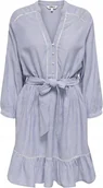 Sukienki - ONLY SUKIENKA MINI W PASKI Z WIĄZANIEM I FALBANĄ PLUS SIZE 3XL 1KWA - miniaturka - grafika 1