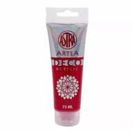 Farby i media malarskie - Astra Farba akrylowa Deco Artea w tubie 75ml głęboka czerwień - miniaturka - grafika 1