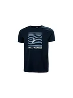 Koszulki męskie - Koszulka HELLY HANSEN SHORELINE T-SHIRT 3. granatowy S - miniaturka - grafika 1