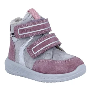 Richter Buty dziecięce dla dziewczynek Timmy buty do nauki chodzenia, Iron/Mauve/Silver, 24 EU, Iron Mauve Silver, 24 EU - Buty dla dziewczynek - miniaturka - grafika 1