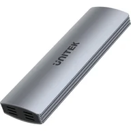 Klawisze i ramki - RAMKA UNITEK uDRIVE M.2  NVMe/SATA Enc.Lite M.2 ALU BLACK USB-C 3.2 gen.2 - miniaturka - grafika 1