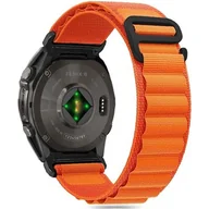 Akcesoria do smartwatchy - Pasek TECH-PROTECT Nylon Pro do Garmin Fenix 5X/5X Plus/6X/6X Pro/7X/8 (51 mm) Pomarańczowy - miniaturka - grafika 1