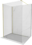 Ścianki i drzwi prysznicowe - Mexen Kioto ścianka prysznicowa Walk-in 115 x 110 cm, transparent, złota szczotkowana - 800-115-212-55-00-110 - miniaturka - grafika 1