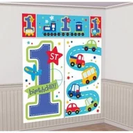 Dekoracje sali - AMSCAN Zestaw dekoracyjny All aboard 5 elementów 670371 - miniaturka - grafika 1