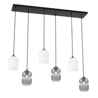 Lampy sufitowe - Verdi lampa wisząca 6xE27 czarna/mix 1436/6 - miniaturka - grafika 1