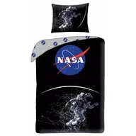 Pościel dla dzieci - Halantex Pościel bawełniana 140x200 Nasa kosmos 4268 kosmonauta poszewka 70x90 astronauta gwiazdozbiór planety gwiazdy młodzieżowa w woreczku - miniaturka - grafika 1