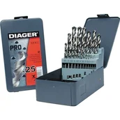 Wiertła - Metalowe pudełko zawierające 25 wierteł HSS Pro o średnicy 1 do 1… - miniaturka - grafika 1