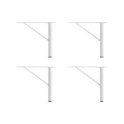 Meble modułowe i akcesoria - Białe metalowe nogi do szafek zestaw 4 szt. Mistral & Edge by Hammel – Hammel Furniture - miniaturka - grafika 1