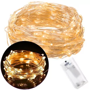 Lampki choinkowe 20 LED druciki mikro na baterie CL0005 - Oświetlenie świąteczne - miniaturka - grafika 1