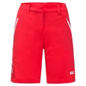 Spodenki damskie - Spodenki damskie Jack Wolfskin  Overland Shorts Tulip Red 40 - miniaturka - grafika 1