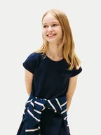 Sukienki i spódniczki dla dziewczynek - Tommy Hilfiger Sukienka codzienna Spacer KG0KG08706 D Granatowy Regular Fit - miniaturka - grafika 1
