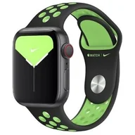 Akcesoria do smartwatchy - Pasek APPLE Nike Sport Brand do Apple Watch (38/40/41mm) Czarno-limonkowy - miniaturka - grafika 1