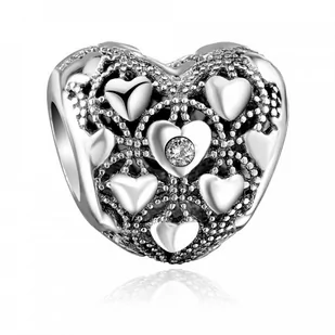 Murrano Charms Zawieszka Koralik 925 PROSTA EMPATIA SR-369 - Charmsy - miniaturka - grafika 1