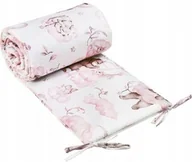 Ochraniacze do łóżeczka - Ochraniacz do łóżeczka na szczebelki, 180x30 - Bawełna 100% - Przyjaciele róż - miniaturka - grafika 1