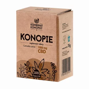 Konopie w kapsułkach 1000mg CBD Kombinat konopny - Suplementy naturalne - miniaturka - grafika 1