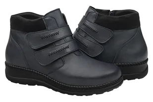 Botki AXEL Comfort 4379 Marine Gold H na 2-rzepy Kosela Medic 9379 na Haluksy - Botki damskie - miniaturka - grafika 2