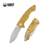 Noże - Nóż składany Kubey Timberwolf Yellow Ultem, Stonewashed 14C28N (KU208E) - miniaturka - grafika 1
