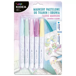 Derform MARKER DO TKANIN I OBUWIA 5KOL PAST KIDEA B/C MPOT5KA - Markery permanentne - miniaturka - grafika 1